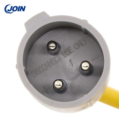 Prise standard américaine jaune de chargeur de chariot de golf avec le câble 130inch