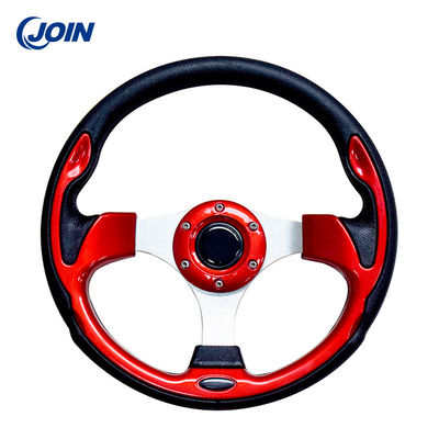 Couleur simple rouge du volant de chariot de golf de PVC 12.5in sans le modèle