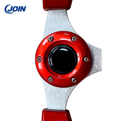 Couleur simple rouge du volant de chariot de golf de PVC 12.5in sans le modèle