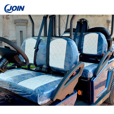 Le chariot de golf fait sur commande de pastille Seat imperméabilisent le chariot de 2 Seater noir et blanc